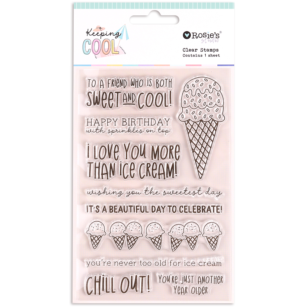 Keeping Cool Clear Stamps - Rosie's Studio